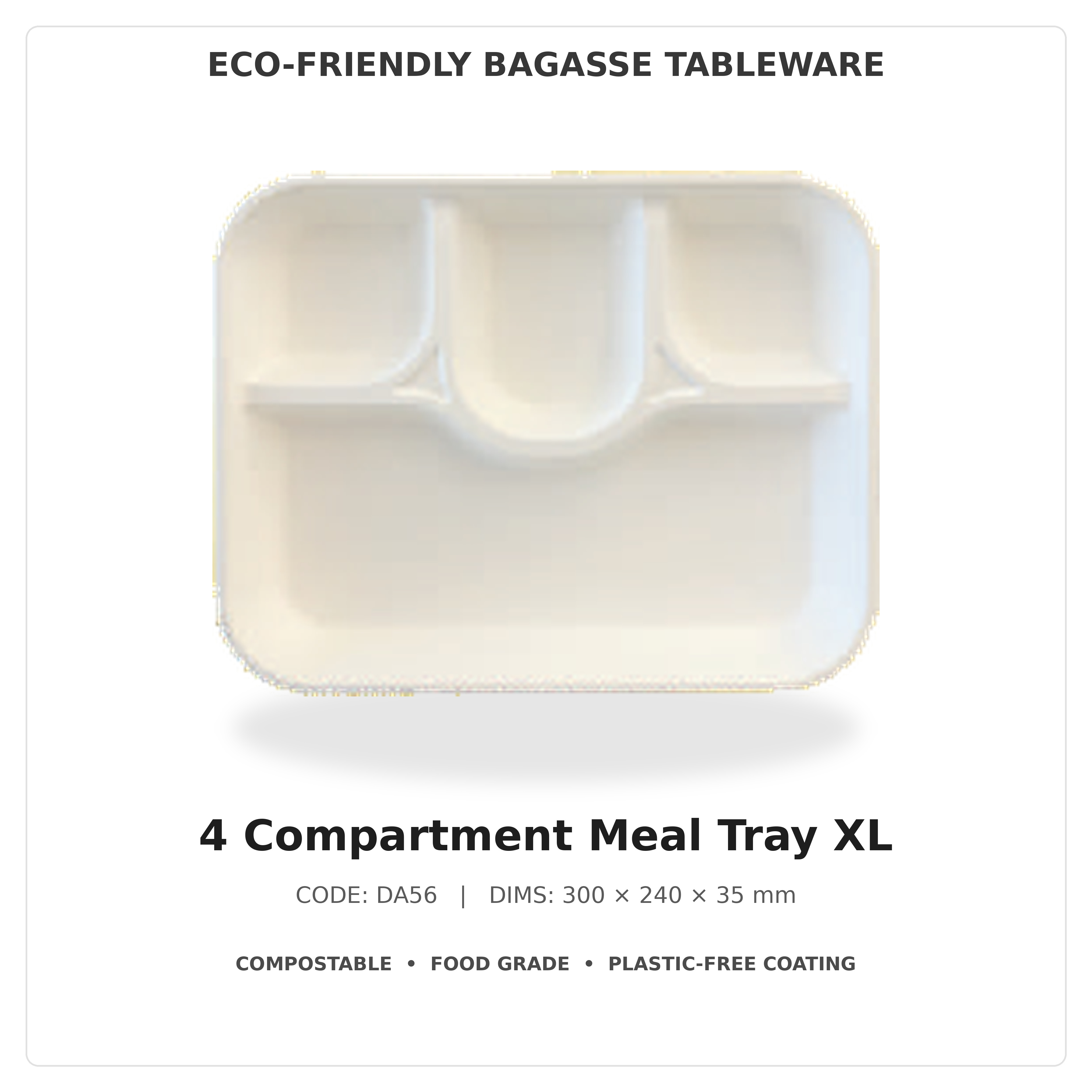 Meal Tray Compartment — MTC disposable packaging
