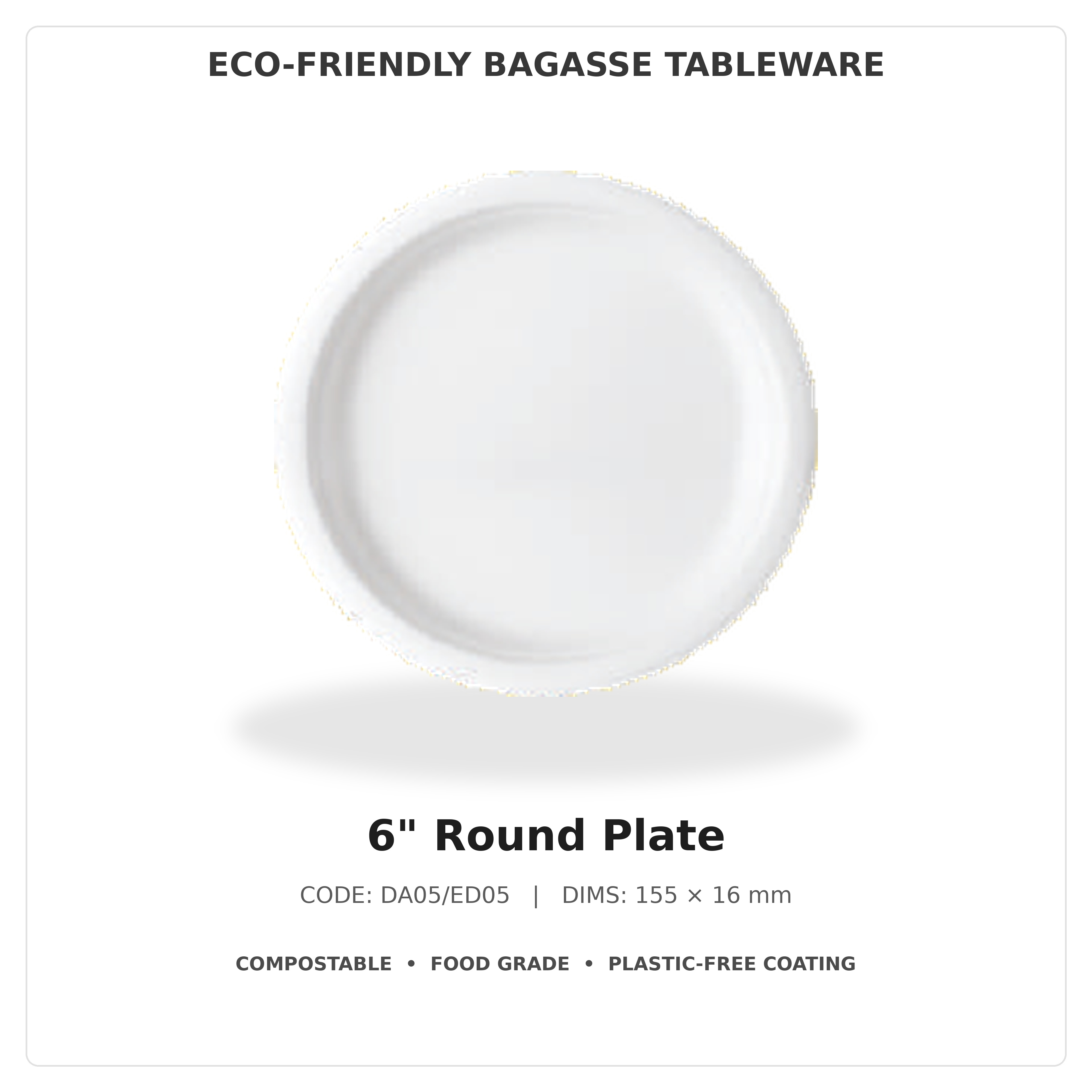 Round Plate — MTC disposable packaging